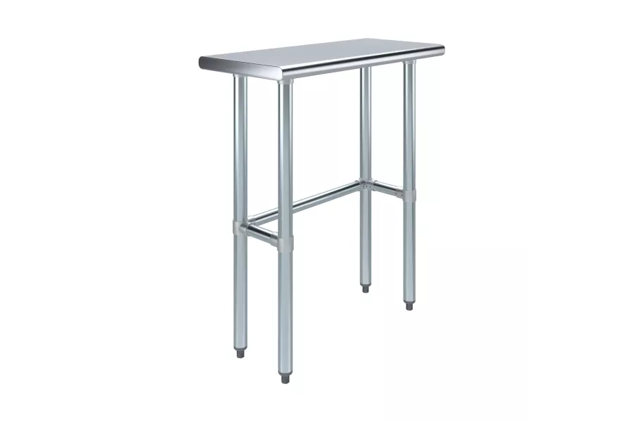 14 in. x 30 in. Open Base Stainless Steel Work Table 