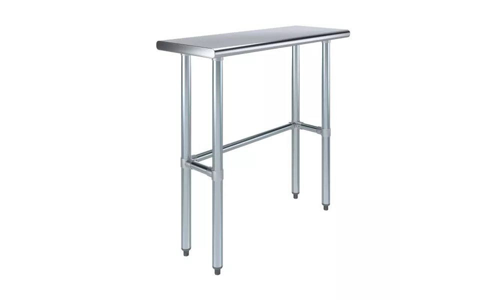 14" X 36" Stainless Steel Work Table With Open Base