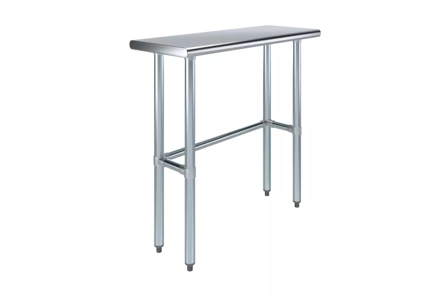 14 in. x 36 in. Stainless Steel Work Table With Open Base