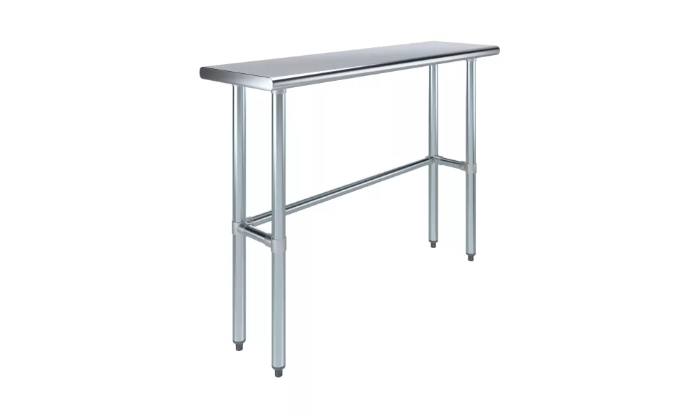 14 in. x 48 in. Open Base Stainless Steel Work Table 