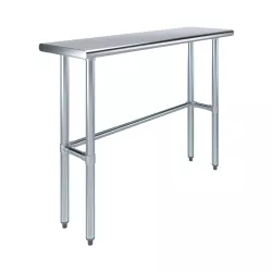 14 in. x 48 in. Open Base Stainless Steel Work Table 