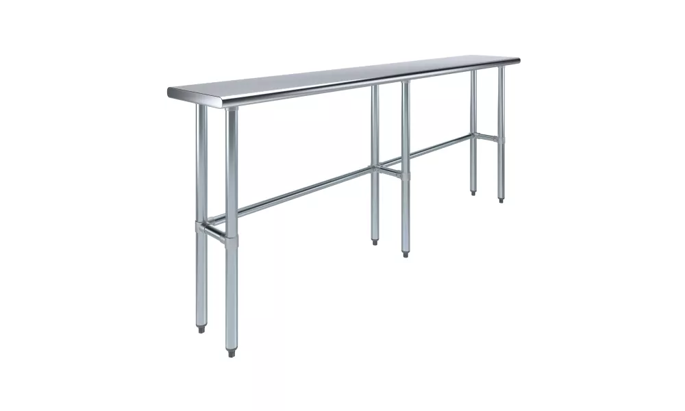 14 in. x 84 in. Open Base Stainless Steel Work Table 