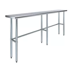 14 in. x 84 in. Open Base Stainless Steel Work Table 