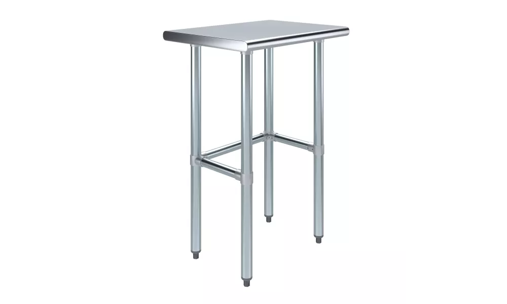 18" X 24" Stainless Steel Work Table With Open Base