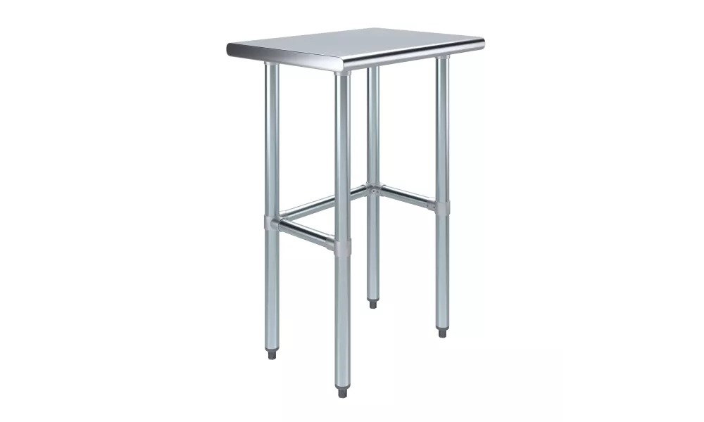 18 in. x 24 in. Open Base Stainless Steel Work Table 