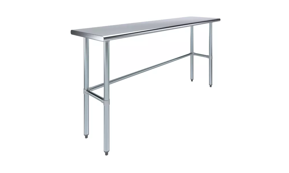 30" X 24" Stainless Steel Work Table With Open Base
